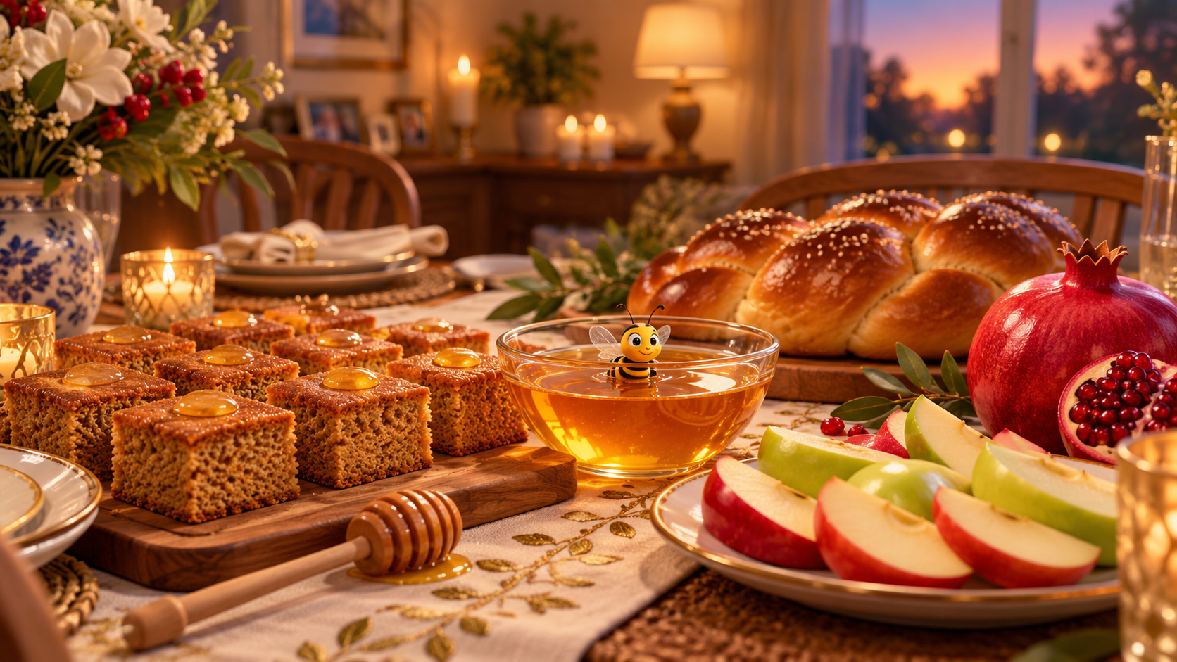 טוסט מלוח מתוק ודבורה בתוך הדבש 🍰🍯🐝